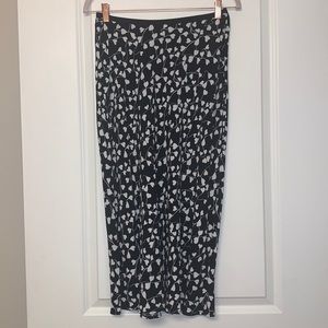 DVF midi skirt black and white